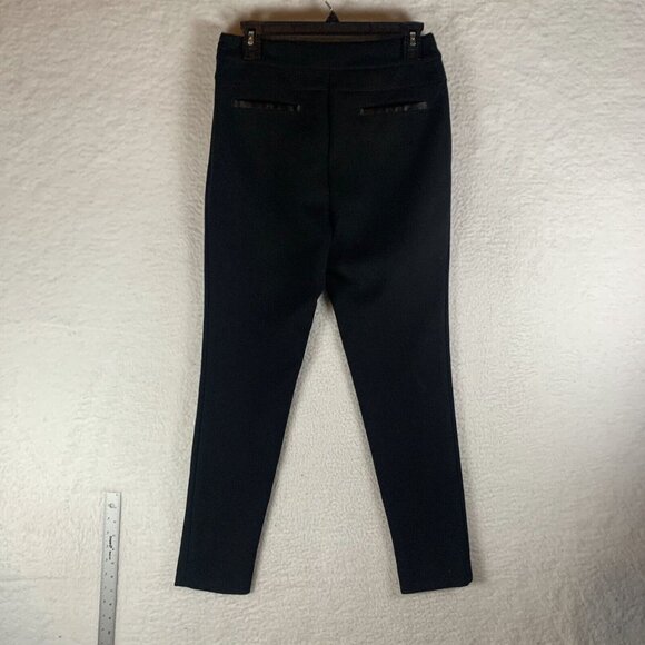 Cartonnier Anthropologie Pants Pull On Women's 4 Black Stretch Slash Pocket 9706 - Picture 12 of 13